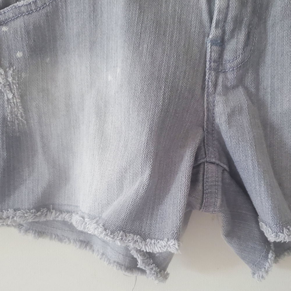 Charlotte Russe Jean Shorts Womens Size 10‎ Distressed Gray Cutoffs Daisy Dukes - Picture 6 of 10